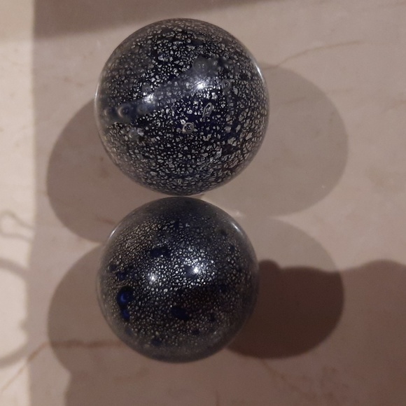 🎁 New LOT OF 2 REPLACEMENT BULB DRESSER DRAWER GLASS KNOBS BOMBAY AND CO - Picture 5 of 5